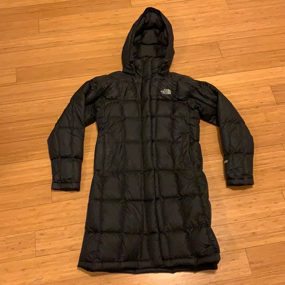 The North Face Women’s Black Metroplis Jacket Coat Puffer Goose Down sz XS